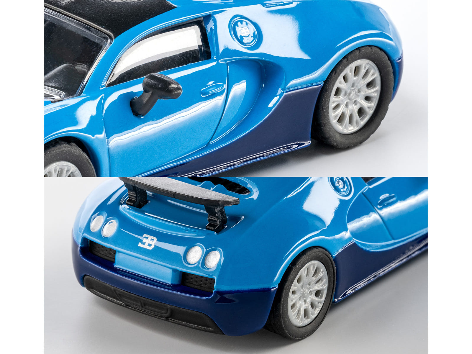 2005 Bugatti Veyron 16.4 Super Sport Blue "Collection" Series 1/64 Diecast Model Car by Majorette - Image 2