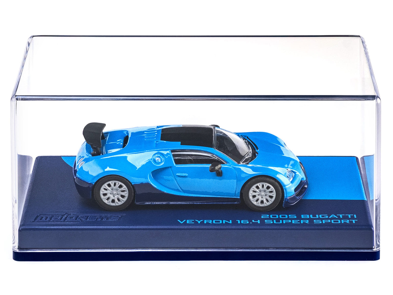 2005 Bugatti Veyron 16.4 Super Sport Blue "Collection" Series 1/64 Diecast Model Car by Majorette - Image 4