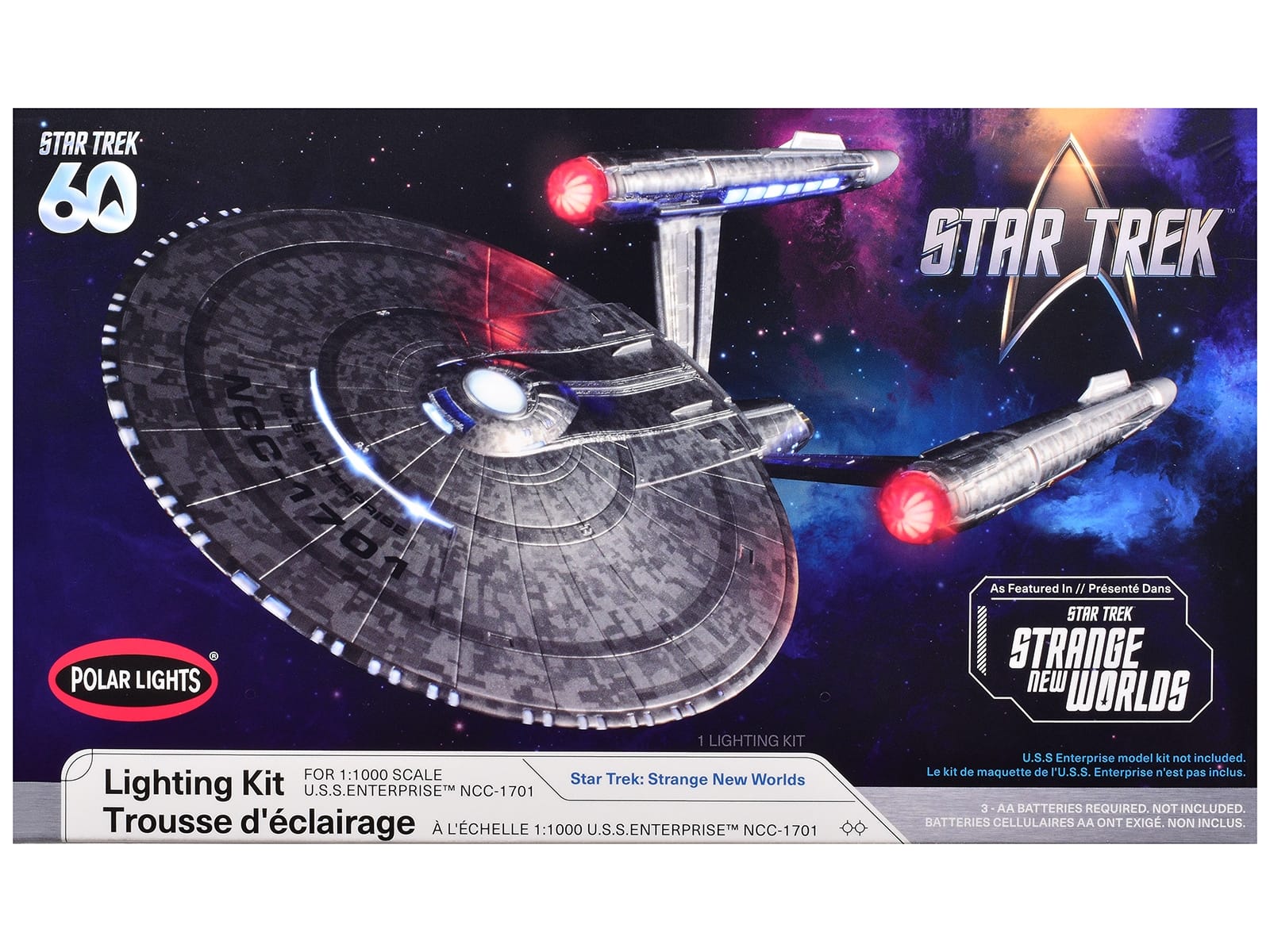 Star Trek: Strange New Worlds (2022-Current) TV Series USS Enterprise NCC-1701 Lighting Kit for 1/1000 Model Kit by Polar Lights