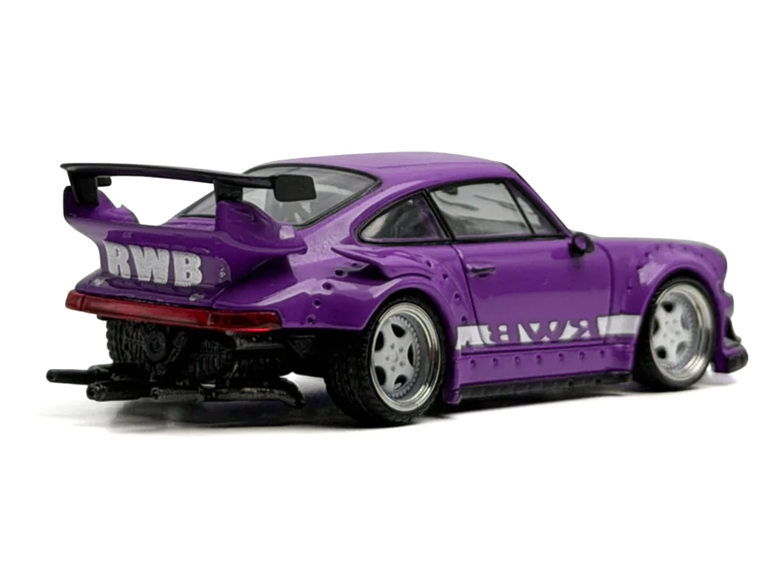 RWB 930 Purple with White Stripes 1/64 Diecast Model Car by Model Model - Image 3