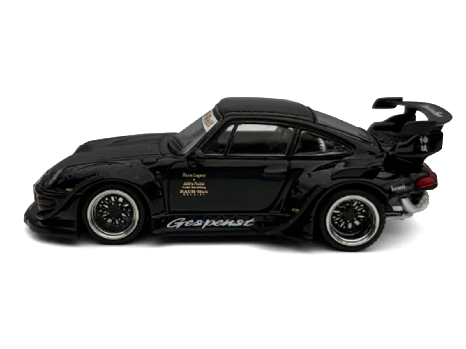 RWB 993 "Gespenst" Black 1/64 Diecast Model Car by Model Model - Image 2