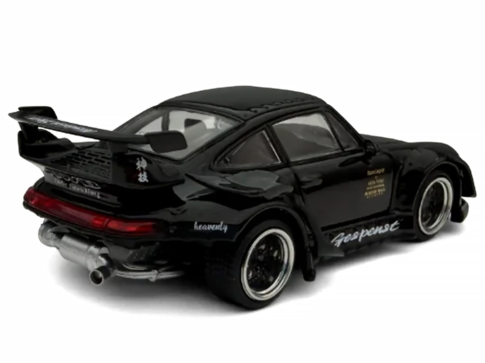 RWB 993 "Gespenst" Black 1/64 Diecast Model Car by Model Model - Image 3