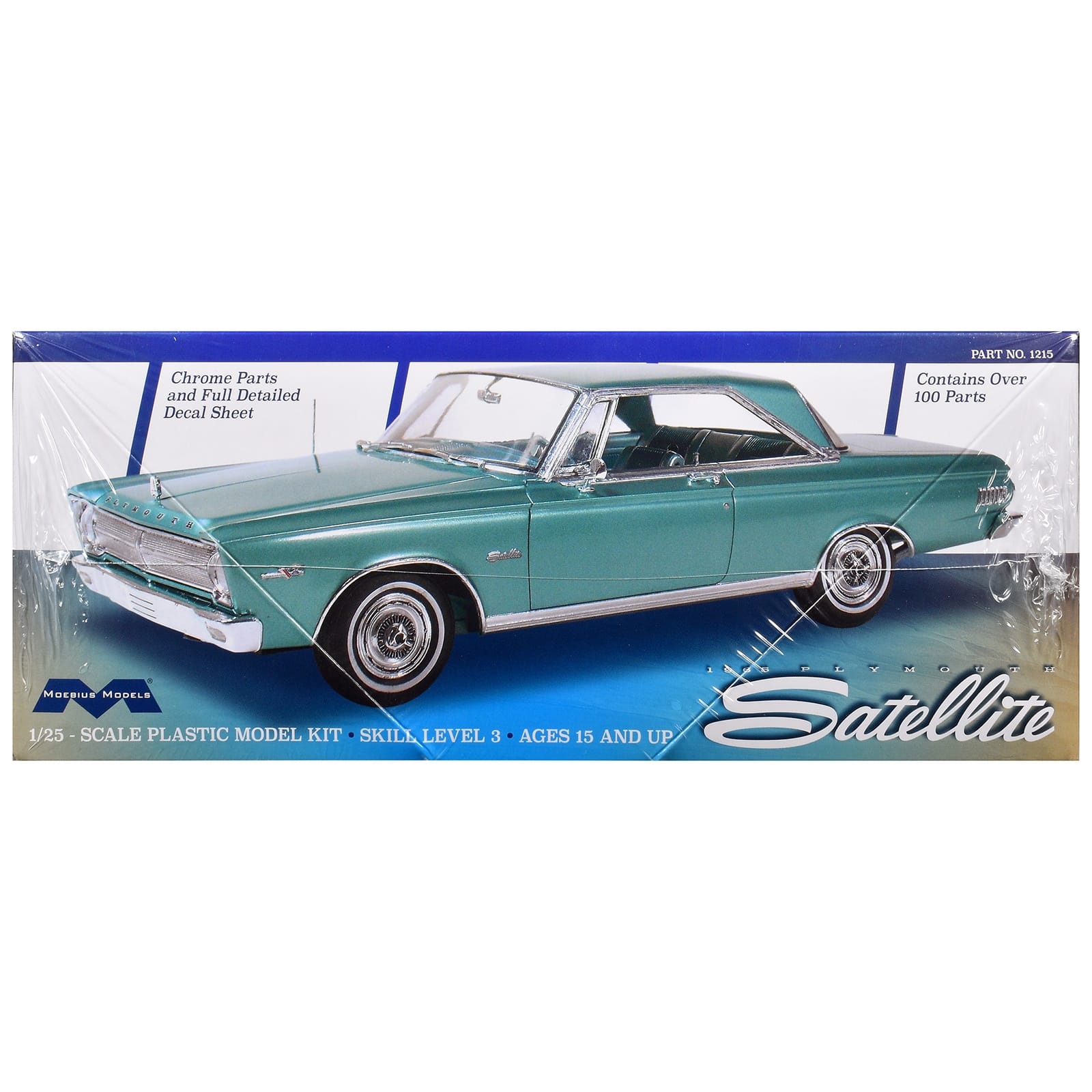 Skill 3 Model Kit 1965 Plymouth Satellite 1/25 Scale Model by Moebius - Image 5