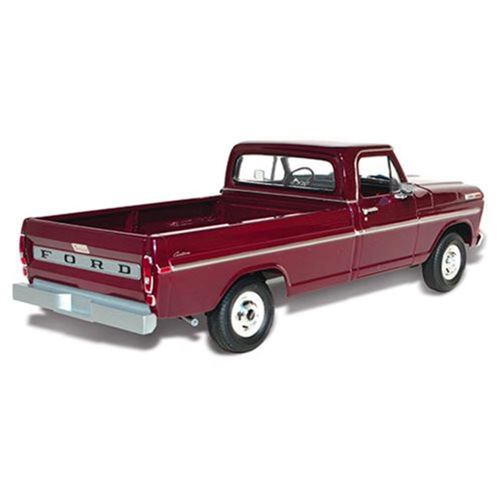 Skill 3 Model Kit 1970 Ford F-100 Custom Cab 4x4 Pickup Truck 1/25 Scale Model by Moebius - Image 4