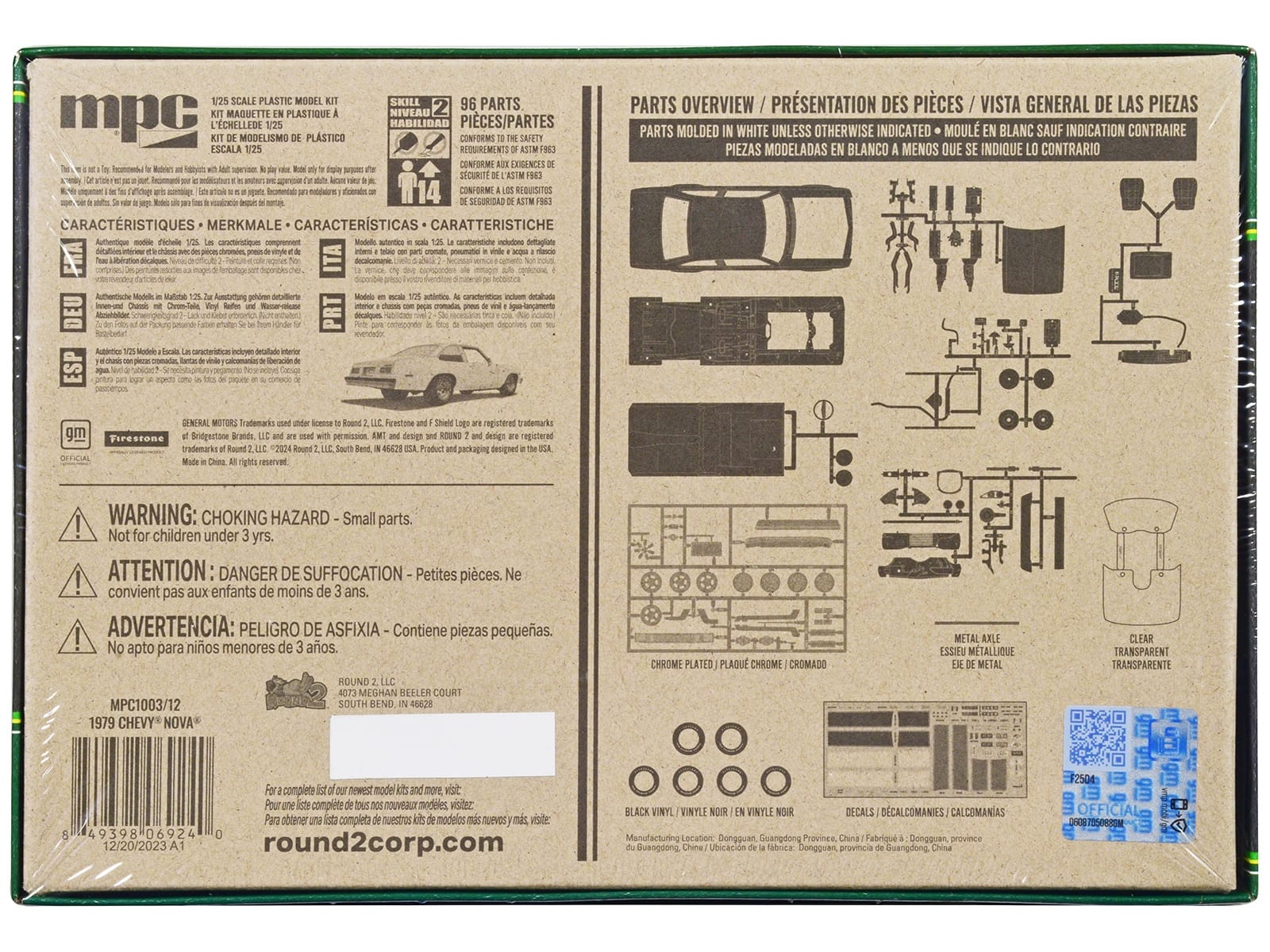 Skill 2 Model Kit 1979 Chevrolet Nova 2-in-1 Kit 1/25 Scale Model by MPC - Image 3