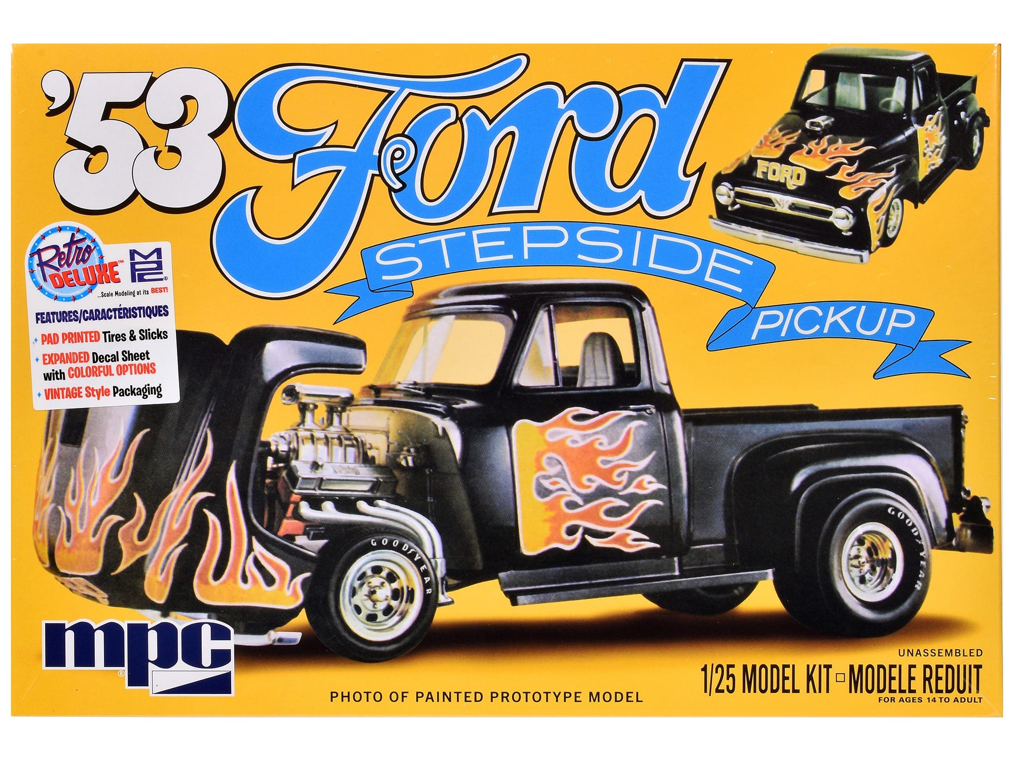 Skill 2 Model Kit 1953 Ford Stepside Pickup Truck 1/25 Scale Model by MPC - Image 3