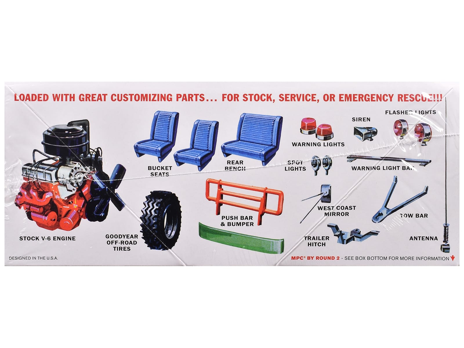 Skill 2 Model Kit 1972 Jeep Jeepster Commando 1/25 Scale Model by MPC - Image 2