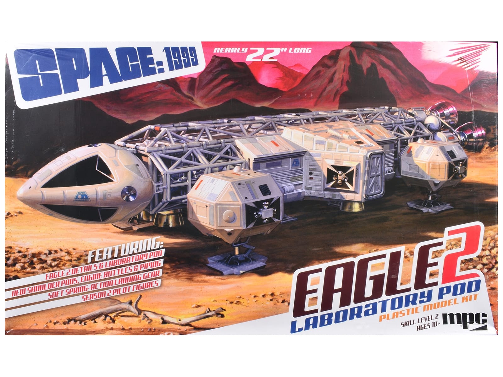 Skill 2 Model Kit Eagle 2 Laboratory Pod "Space: 1999" (1975-1977) TV Series 1/48 Scale Model by MPC