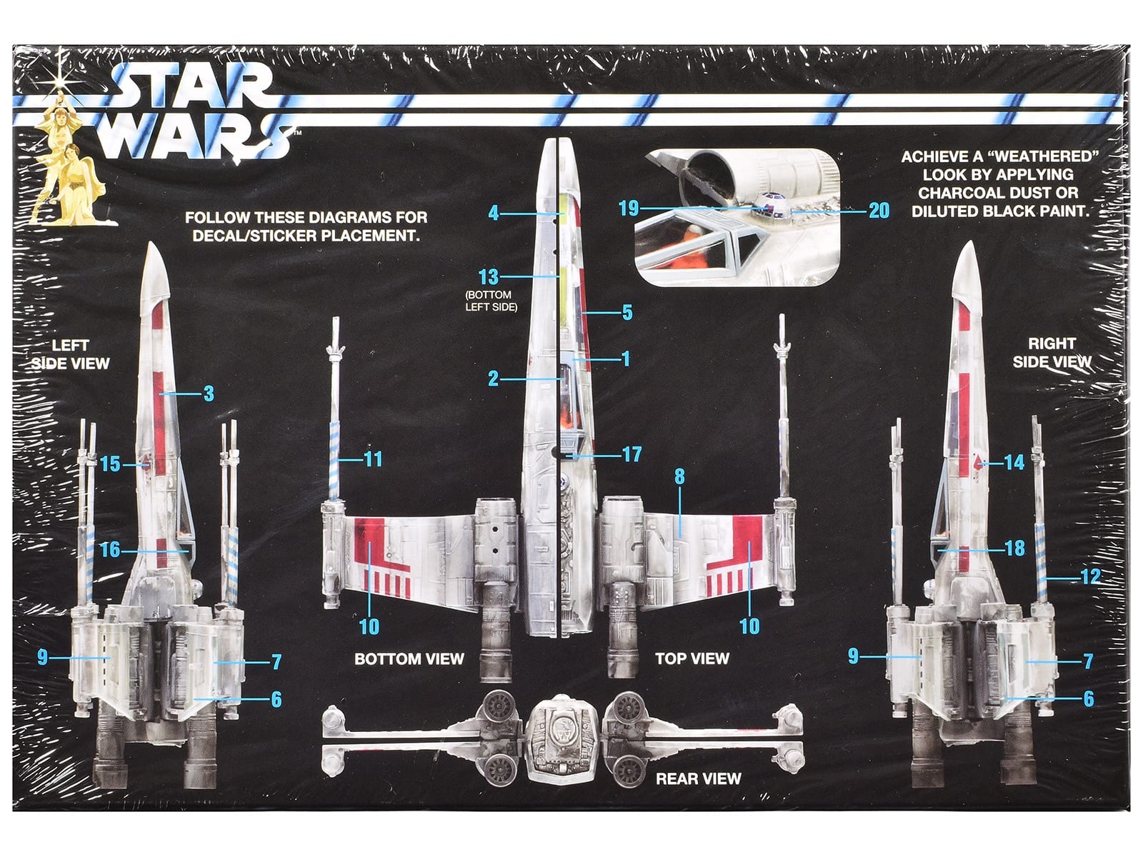 Skill 2 Snap Model Kit Luke Skywalker X-Wing Fighter "Star Wars: A New Hope" (1977) Movie 1/63 Scale Model by MPC - Image 4