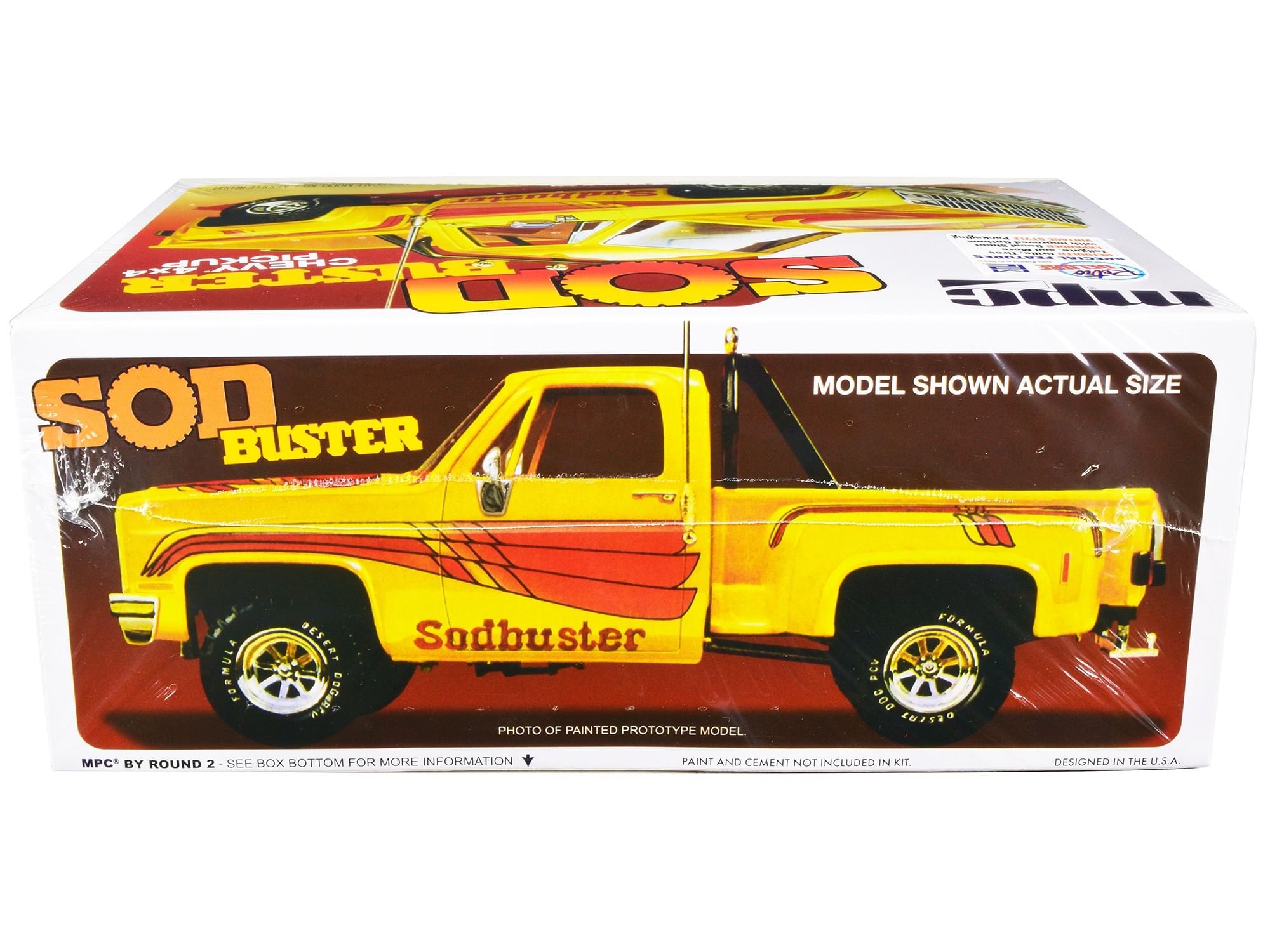 Skill 2 Model Kit 1981 Chevrolet 4×4 Stepside Pickup Truck “Sod Buster” 1/25 Scale Model by MPC