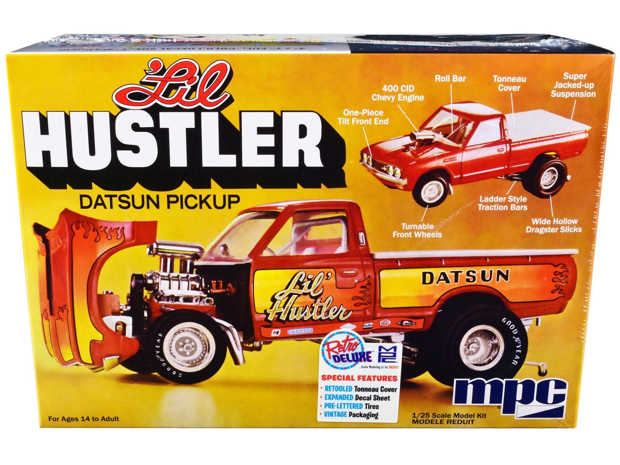 Skill 2 Model Kit 1975 Datsun Pickup Truck "Lil Hustler" 1/25 Scale Model by MPC - Image 3