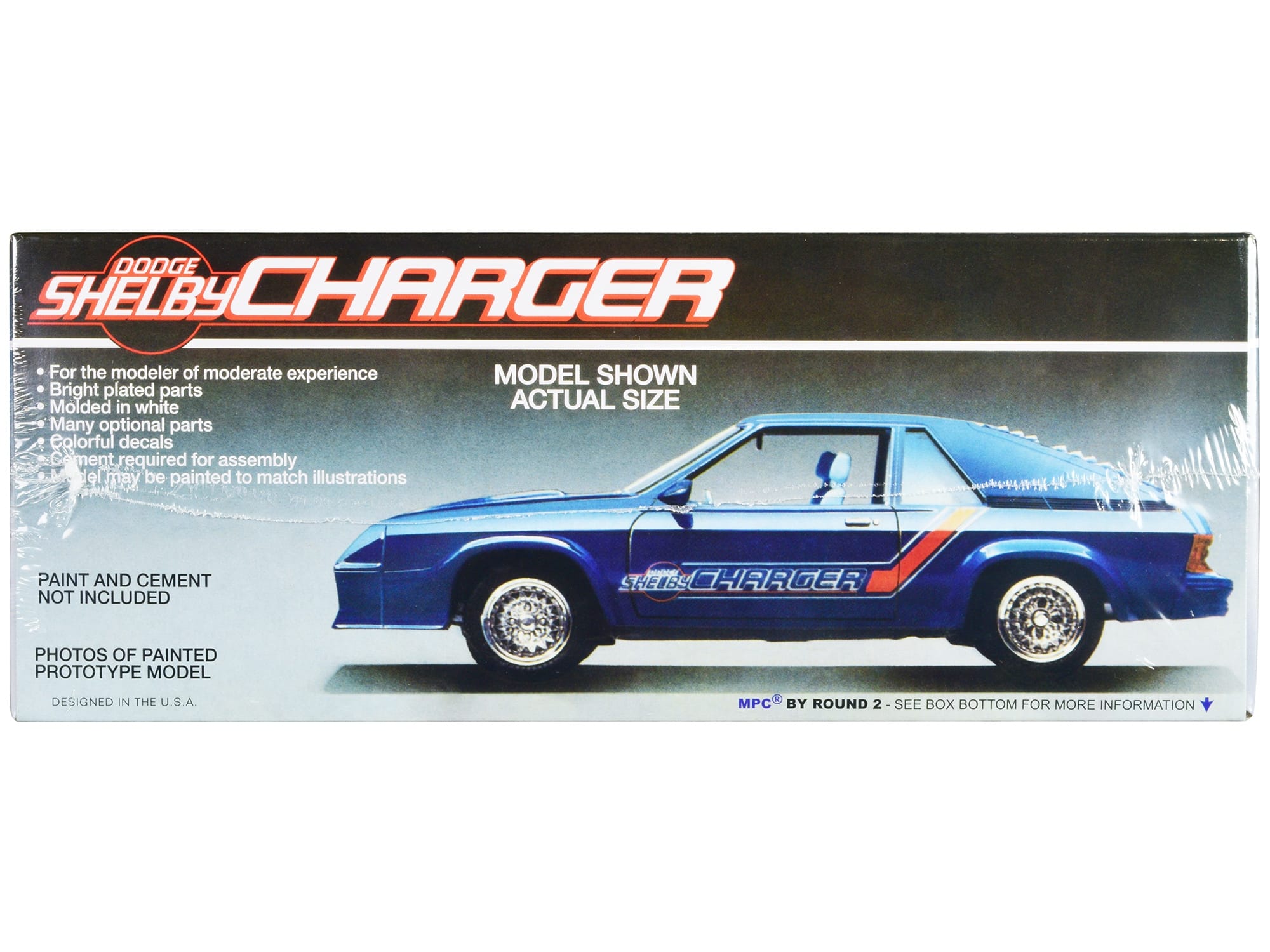Skill 2 Model Kit 1986 Dodge Shelby Charger 1/25 Scale Model by MPC - Image 2