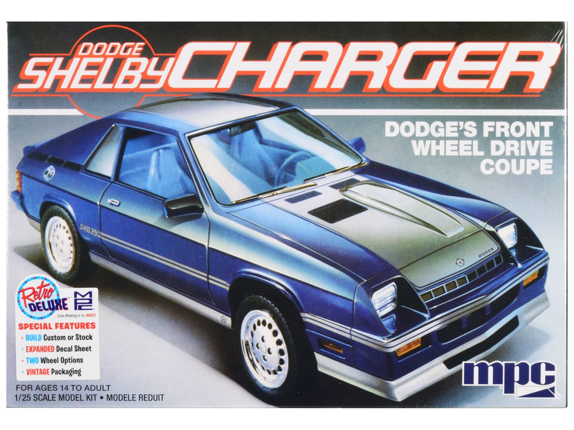 Skill 2 Model Kit 1986 Dodge Shelby Charger 1/25 Scale Model by MPC - Image 3