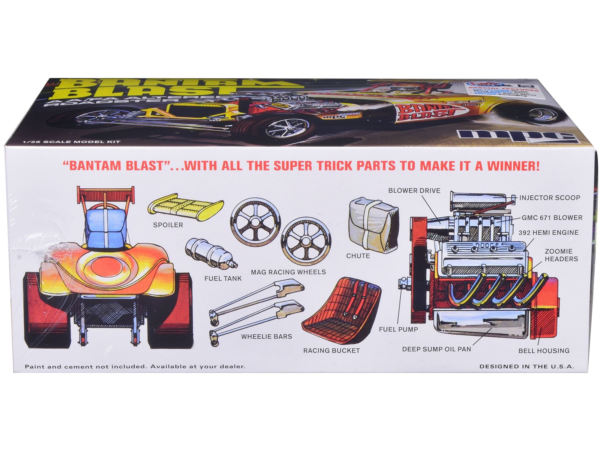 Skill 2 Model Kit “Bantam Blast” AA/FA Altered Roadster/Dragster 1/25 Scale Model by MPC