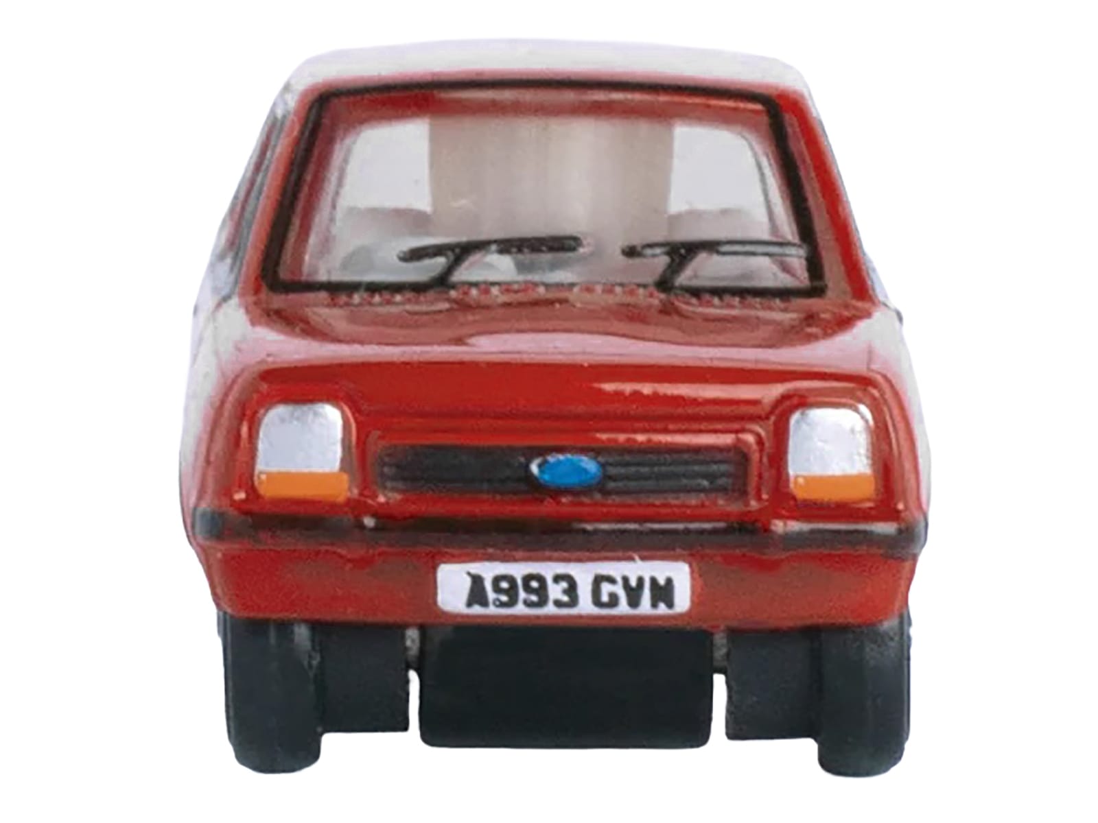 Ford Fiesta Mk1 RHD (Right Hand Drive) Venetian Red 1/148 (N) Scale Diecast Model Car by Oxford Diecast - Image 3