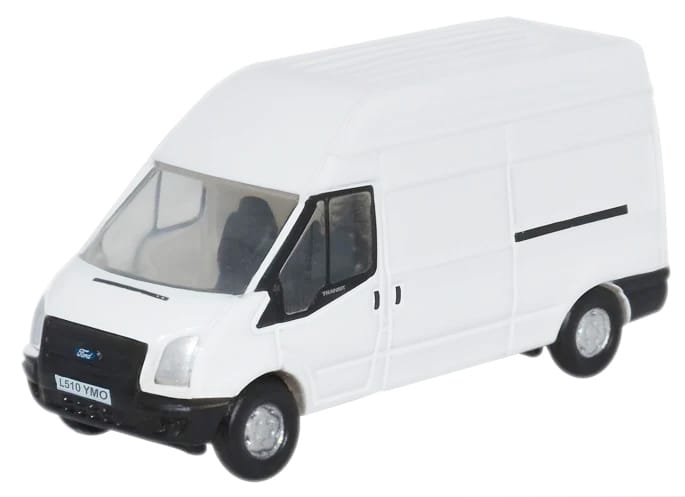 2006 Ford Transit LWB High Roof Van White 1/148 (N) Scale Diecast Model Car by Oxford Diecast - Image 2
