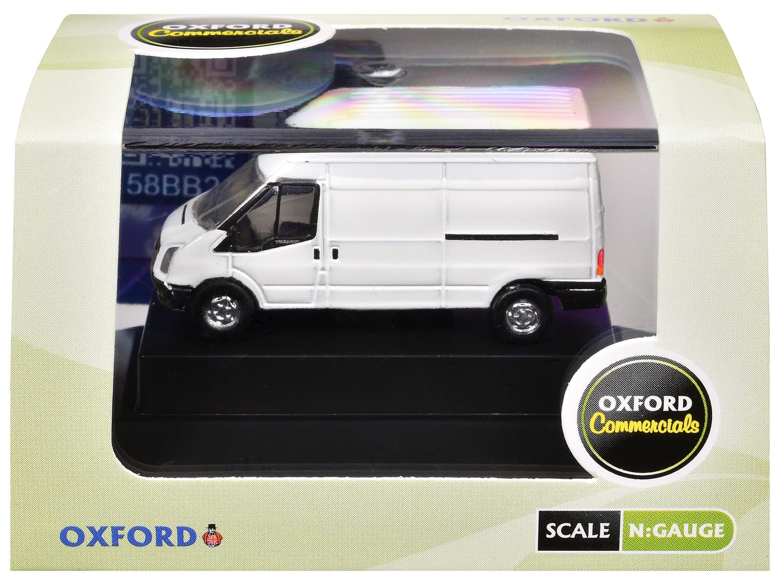 2006 Ford Transit LWB High Roof Van White 1/148 (N) Scale Diecast Model Car by Oxford Diecast - Image 3