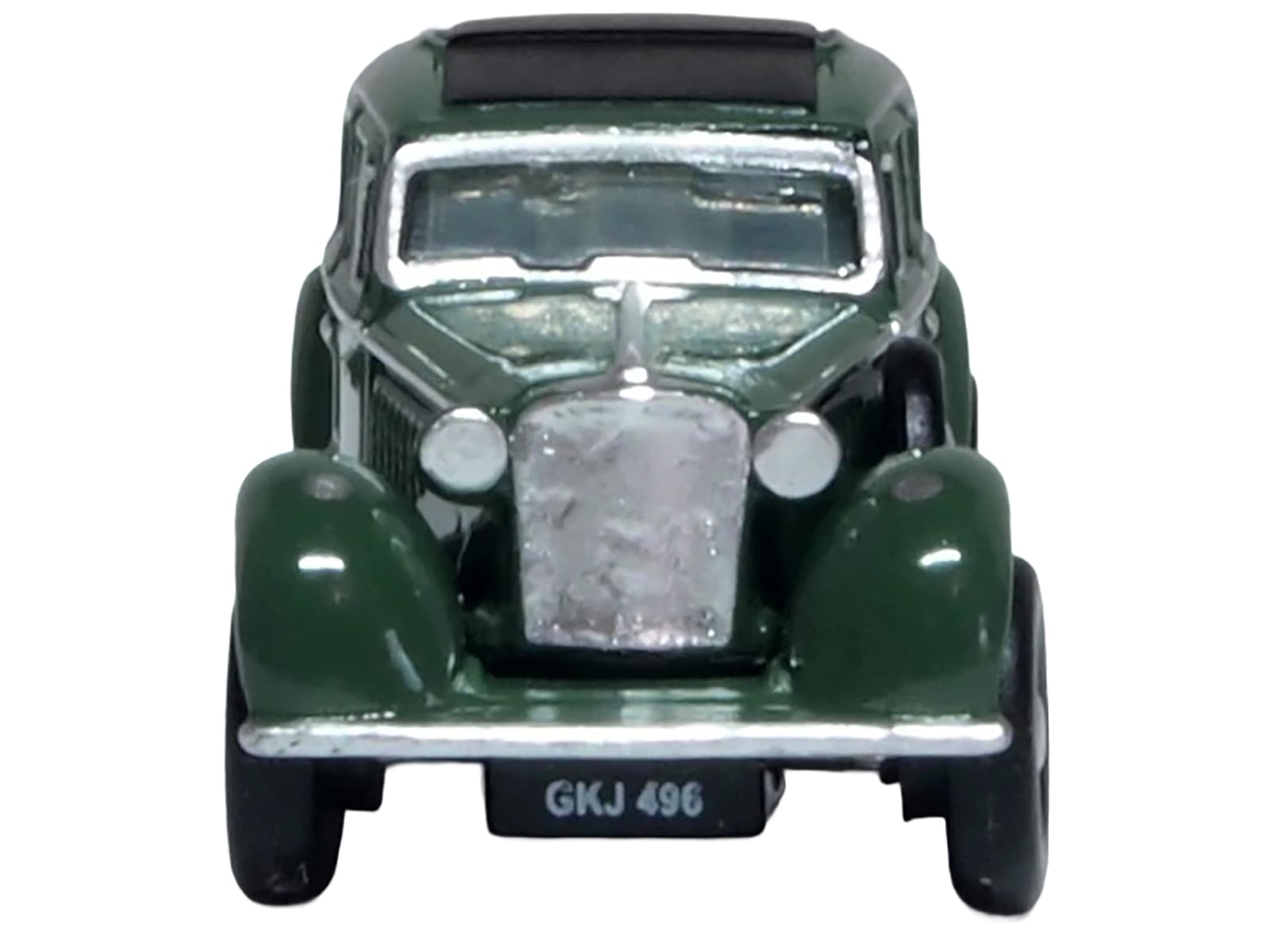 Jaguar SS RHD (Right Hand Drive) Suede Green with Black Top 1/148 (N) Scale Diecast Model Car by Oxford Diecast - Image 4