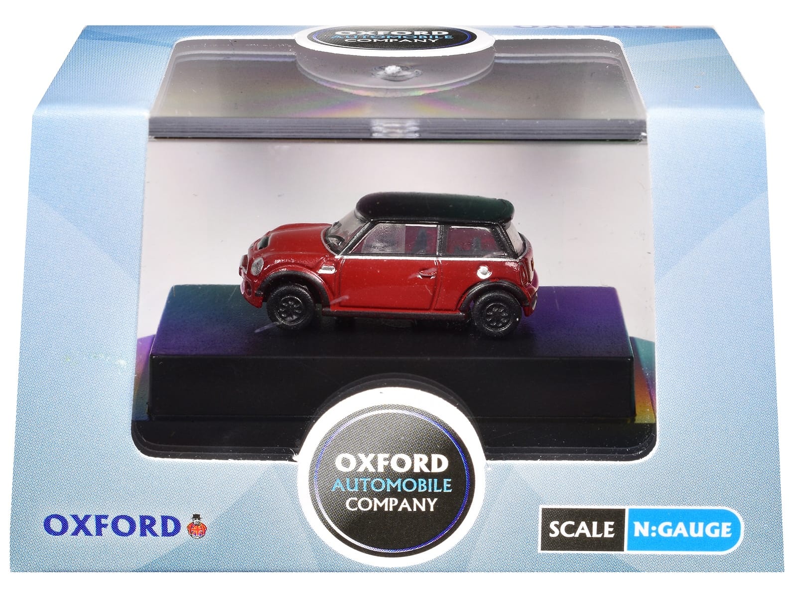 Mini Cooper S RHD (Right Hand Drive) Chili Red with Black Top 1/148 (N) Scale Diecast Model Car by Oxford Diecast - Image 3