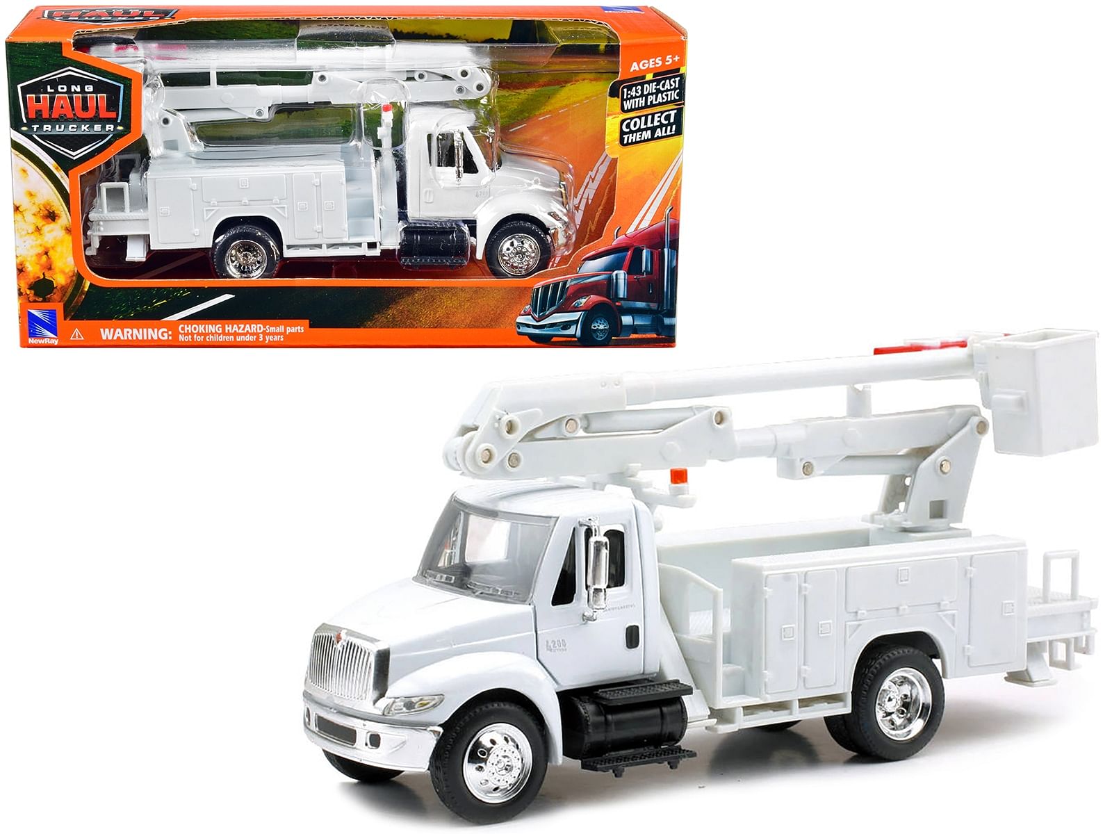 International 4200 Line Maintenance Service Truck White “Long Haul Trucker” Series 1/43 Diecast Model by New Ray