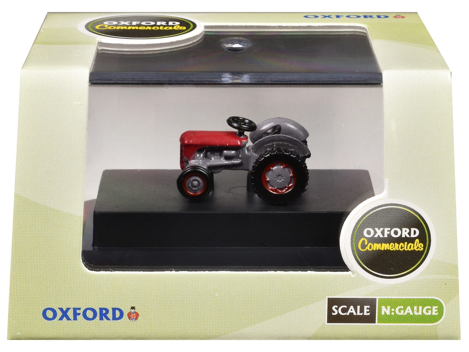 Ferguson Tractor Red and Gray 1/148 (N) Scale Diecast Model Car by Oxford Diecast