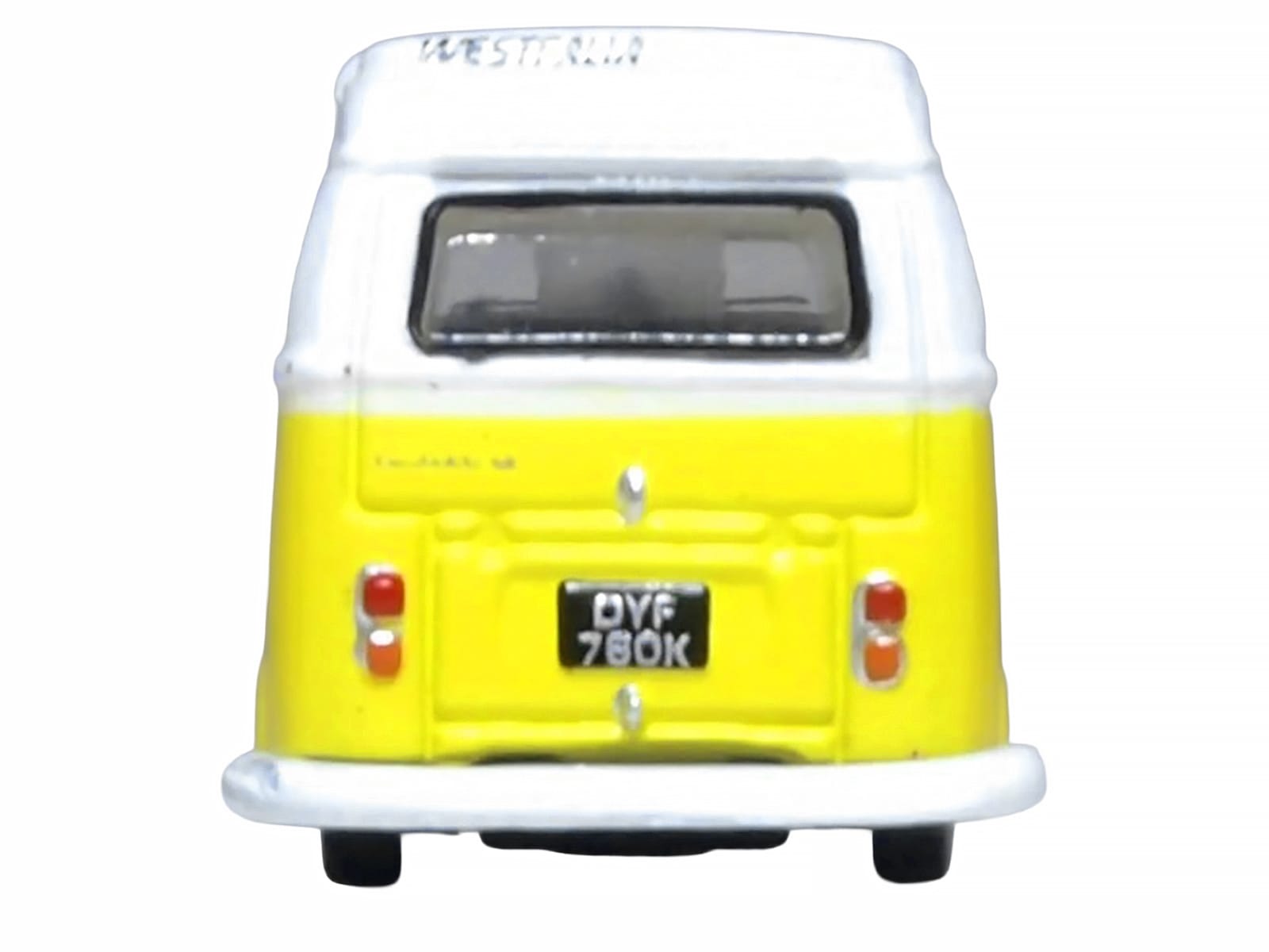 Volkswagen T2 Bay Window Camper Van Saturn Yellow and White 1/148 (N) Scale Diecast Model Car by Oxford Diecast - Image 5