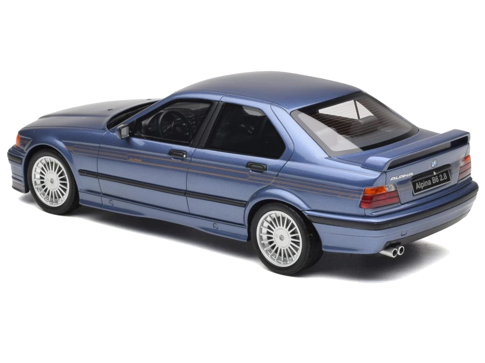 1992 BMW Alpina B6 2.8 Alpina Blue Metallic Limited Edition to 2500 pieces Worldwide 1/18 Model Car by Otto Mobile - Image 5