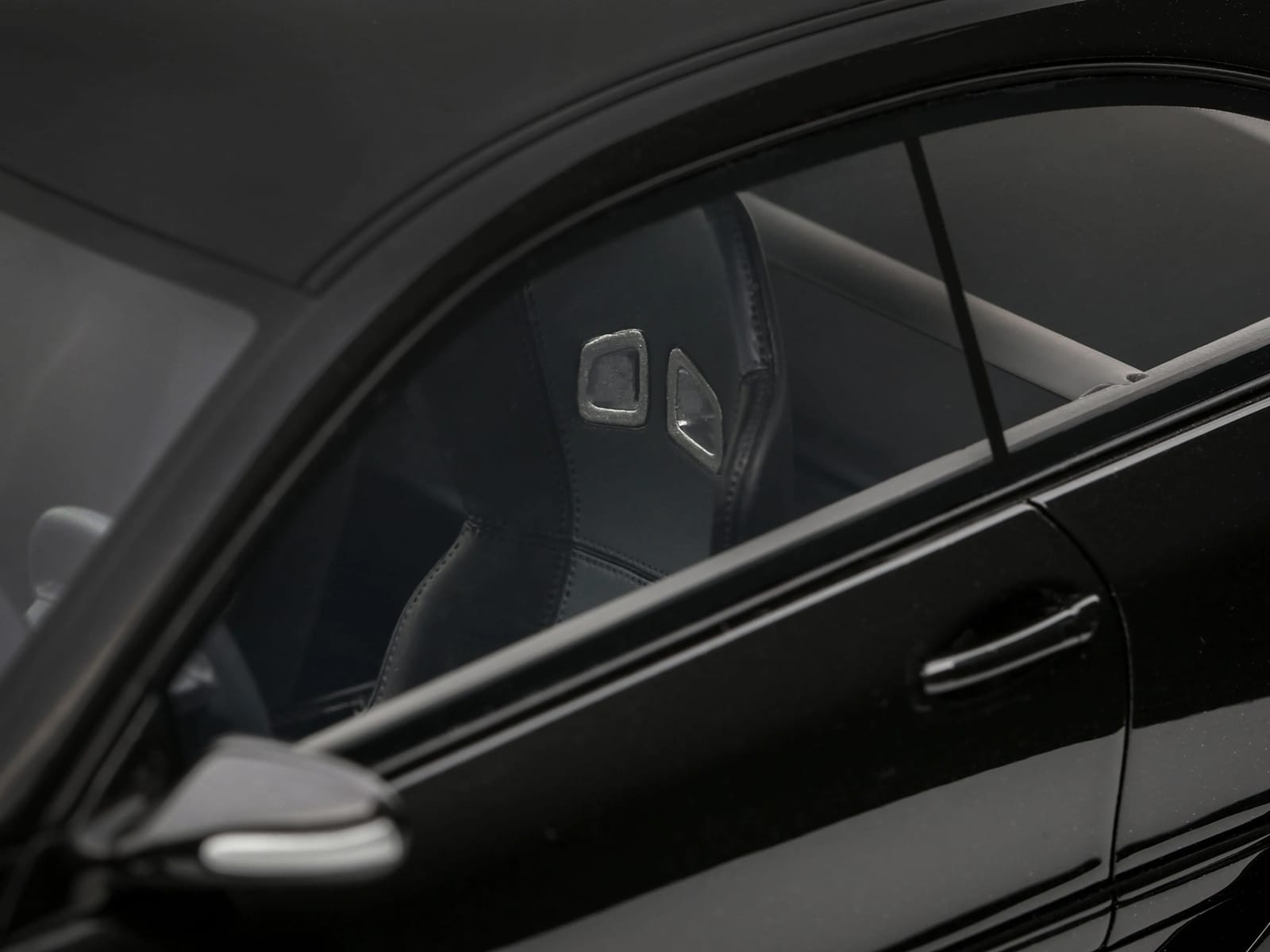 2004 Mercedes-Benz C209 CLK DTM AMG Coupe Obsidian Black Metallic Limited Edition to 999 pieces Worldwide 1/18 Model Car by Otto Mobile - Image 2