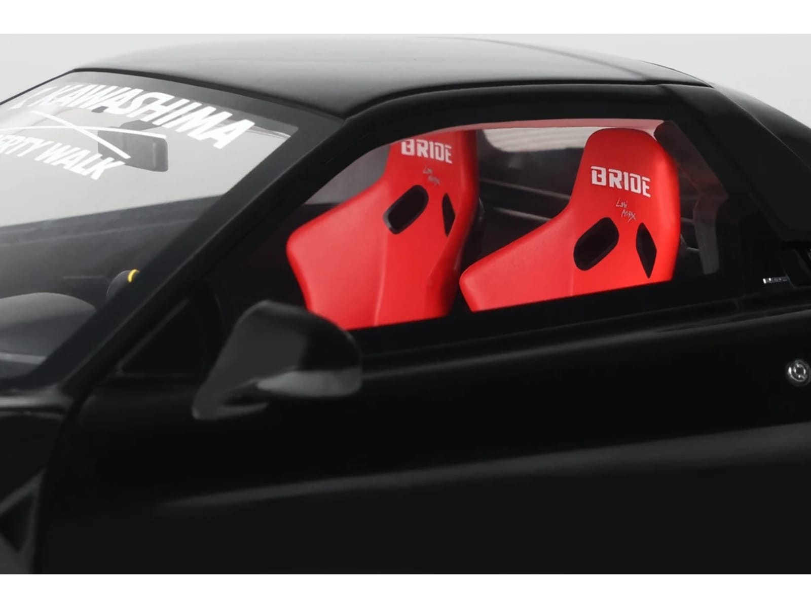 2020 Honda NSX (NA1) LB-Works Black with Red Interior Limited Edition to 2000 pieces Worldwide 1/18 Model Car by Otto Mobile - Image 2