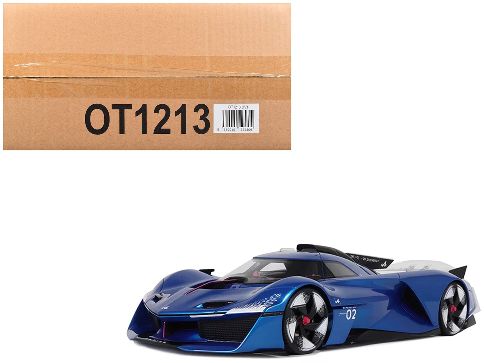 2024 Alpine Alpenglow HY6 Concept Car Specular Blue Metallic 1/18 Model Car by Otto Mobile