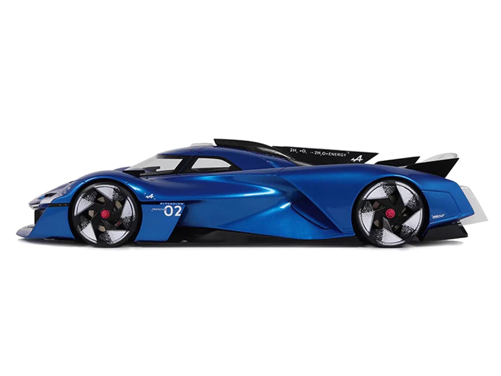 2024 Alpine Alpenglow HY6 Concept Car Specular Blue Metallic 1/18 Model Car by Otto Mobile - Image 4