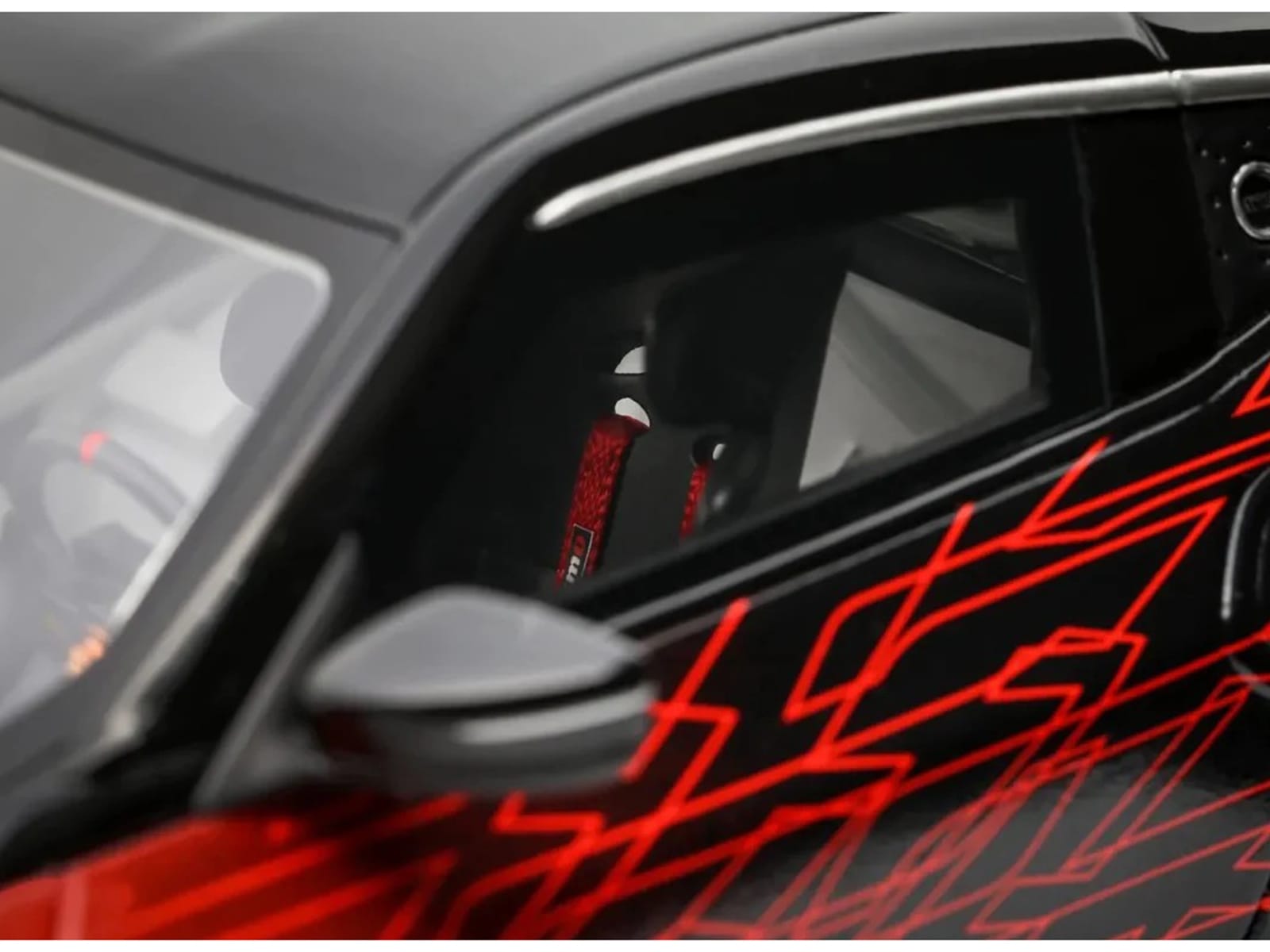 2022 Nissan Z GT4 #23 Black with Red Graphics "2022 SEMA Show" 1/18 Model Car by Otto Mobile - Image 3