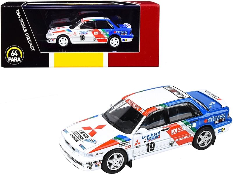 Mitsubishi Galant VR-4 #19 T. Salonen – V. Silander Lombard RAC Rally (1989) 1/64 Diecast Model Car by Paragon