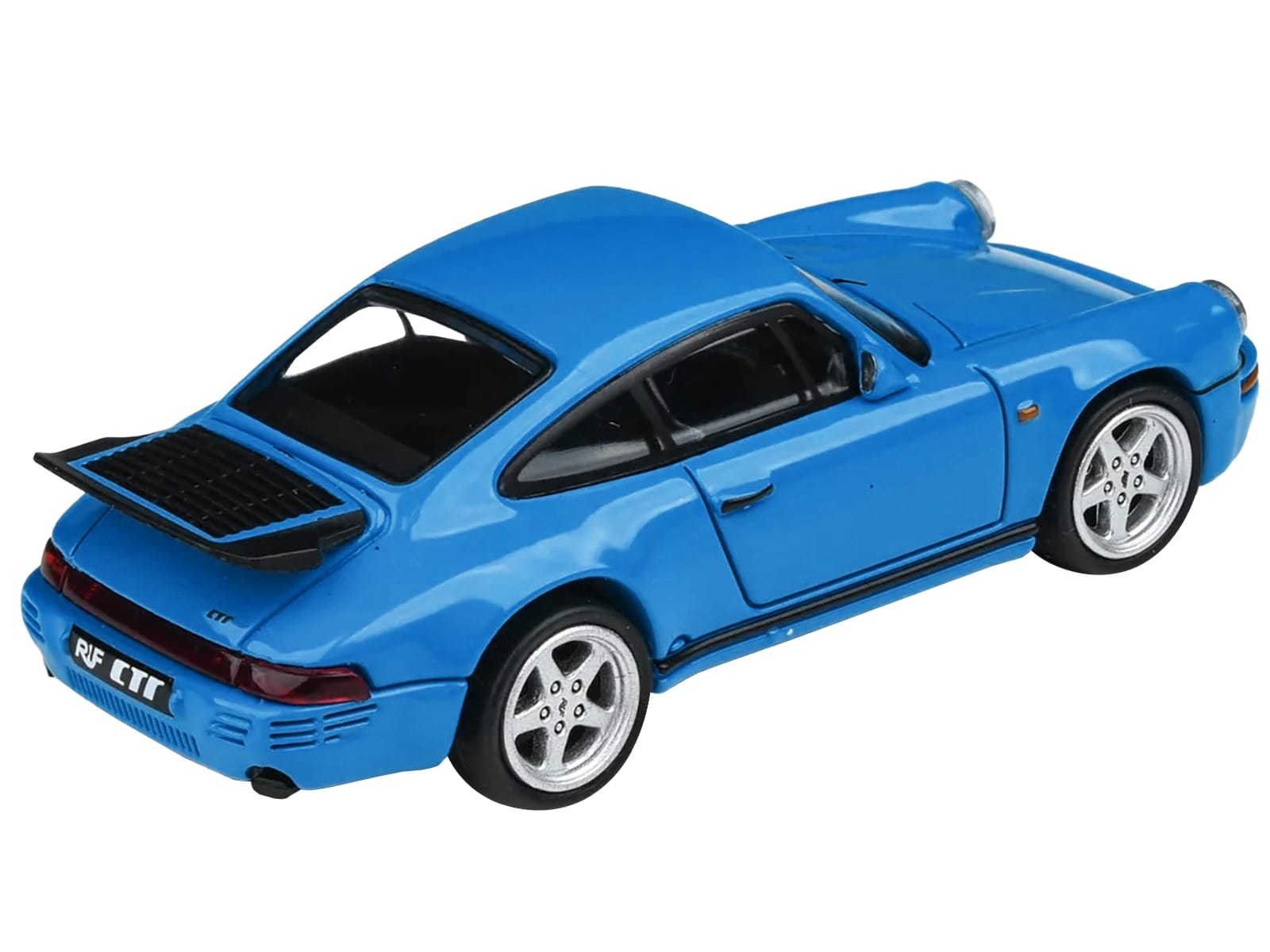 1987 RUF CTR Racing Blue 1/64 Diecast Model Car by Paragon Models - Image 2