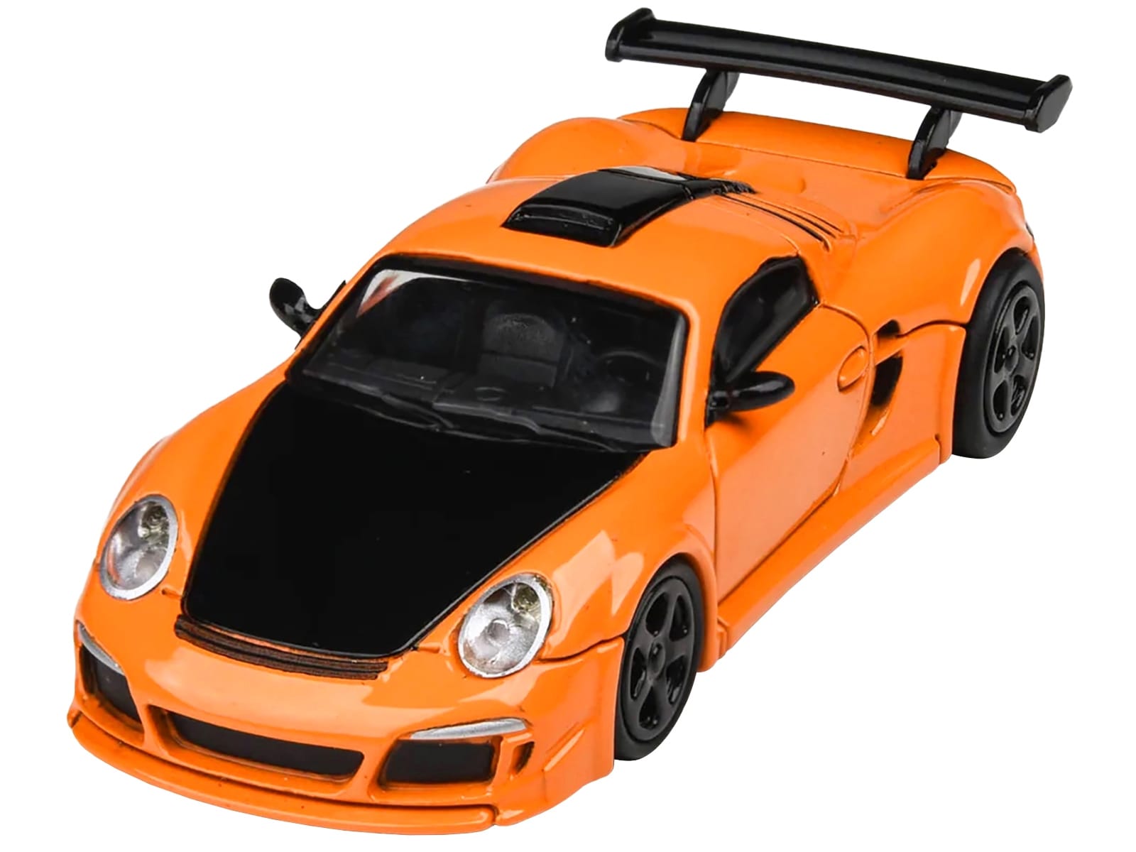 2012 RUF CTR3 Clubsport Orange with Black Hood 1/64 Diecast Model Car by Paragon Models - Image 2
