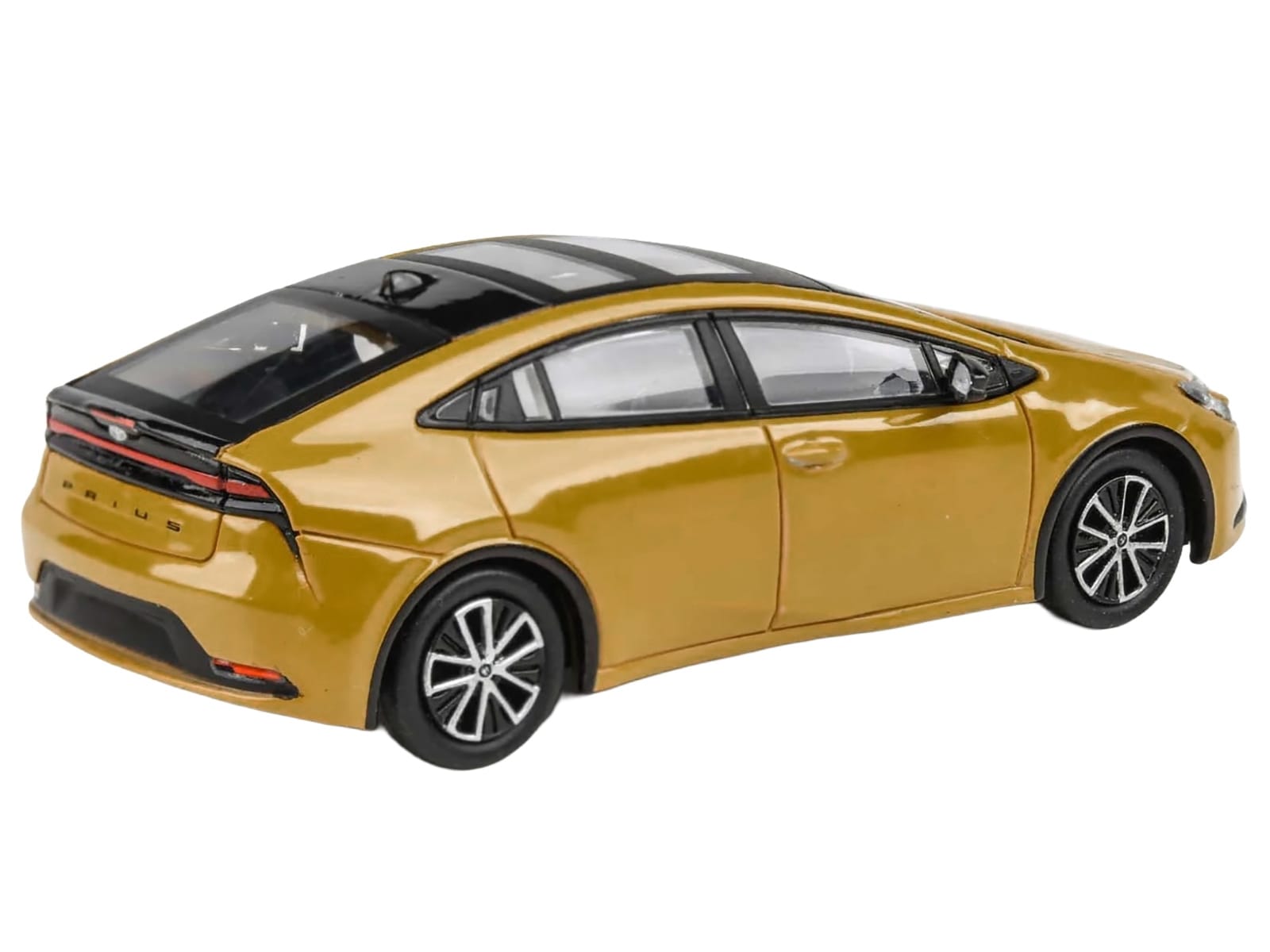 2023 Toyota Prius Maximum Yellow with Black Top and Sun Roof 1/64 Diecast Model Car by Paragon Models - Image 3