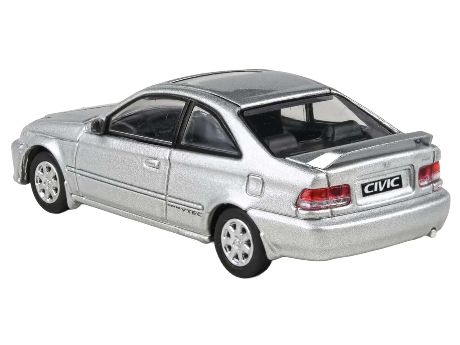 1999 Honda Civic Si EM1 Vogue Silver Metallic with Sunroof 1/64 Diecast Model Car by Paragon Models - Image 2