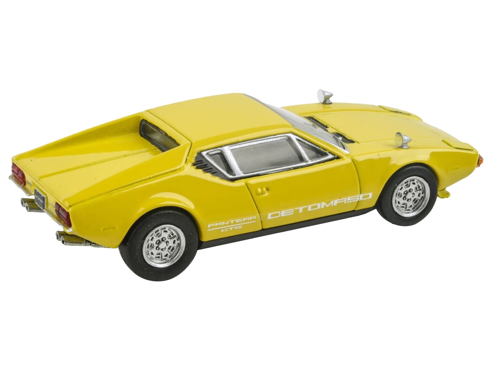 1972 De Tomaso Pantera Yellow 1/64 Diecast Model Car by Paragon Models - Image 2