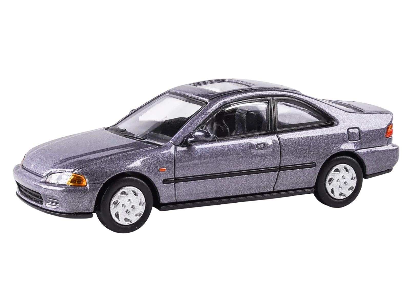 1995 Honda Civic Coupe EJ1 Horizon Gray Metallic with Sunroof 1/64 Diecast Model Car by Paragon - Image 2