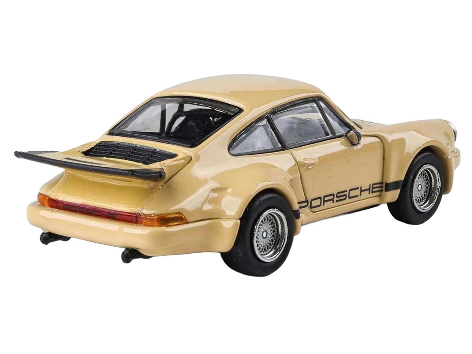 Porsche 911 Carrera RSR 3.0 Sahara Beige with Black Stripes 1/64 Diecast Model Car by Paragon - Image 3