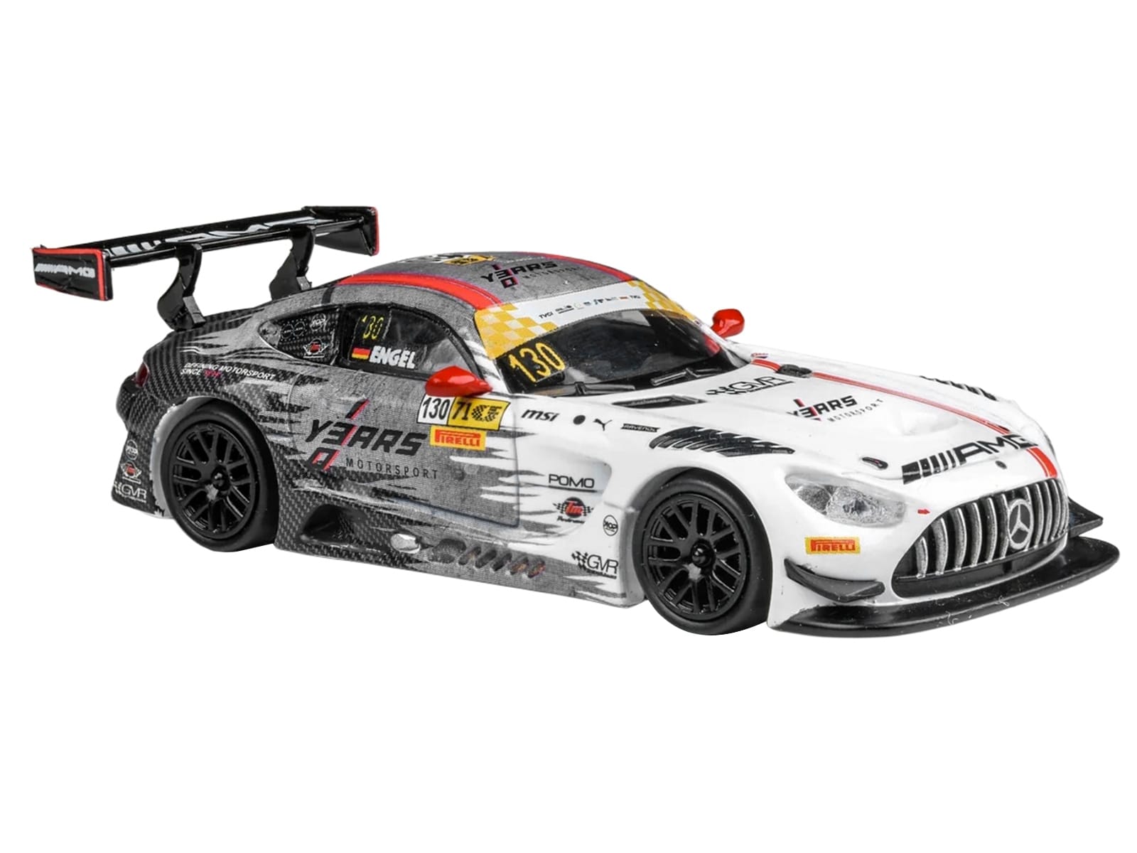 Mercedes-AMG GT3 #130 Maro Engel "GruppeM Racing" Winner "Macau GT Cup - FIA GT World Cup" (2024) 1/64 Diecast Model Car by Paragon Models - Image 2