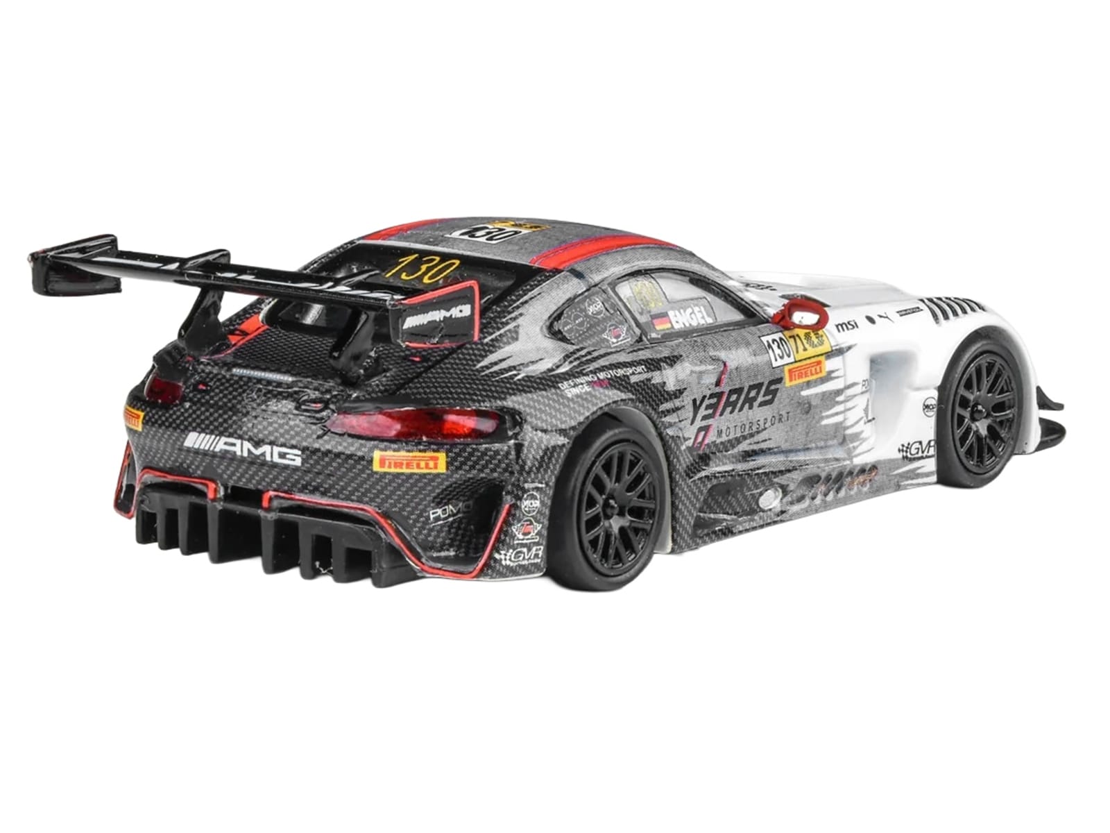 Mercedes-AMG GT3 #130 Maro Engel "GruppeM Racing" Winner "Macau GT Cup - FIA GT World Cup" (2024) 1/64 Diecast Model Car by Paragon Models - Image 3