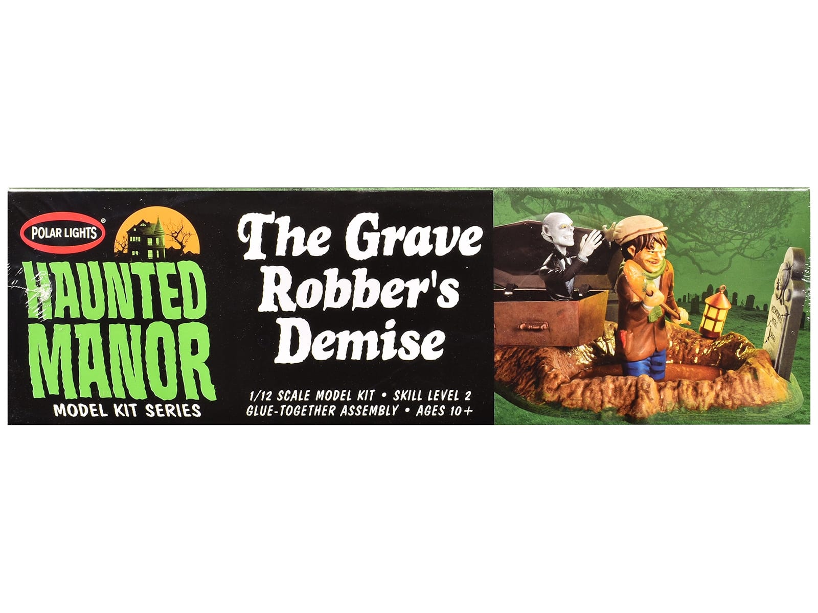Skill 2 Model Kit Haunted Manor "The Grave Robber's Demise" Diorama Set 1/12 Scale Model by Polar Lights - Image 2
