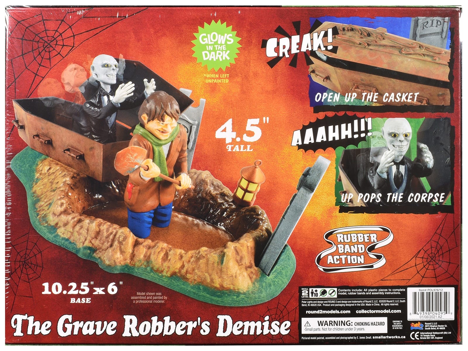 Skill 2 Model Kit Haunted Manor "The Grave Robber's Demise" Diorama Set 1/12 Scale Model by Polar Lights - Image 4