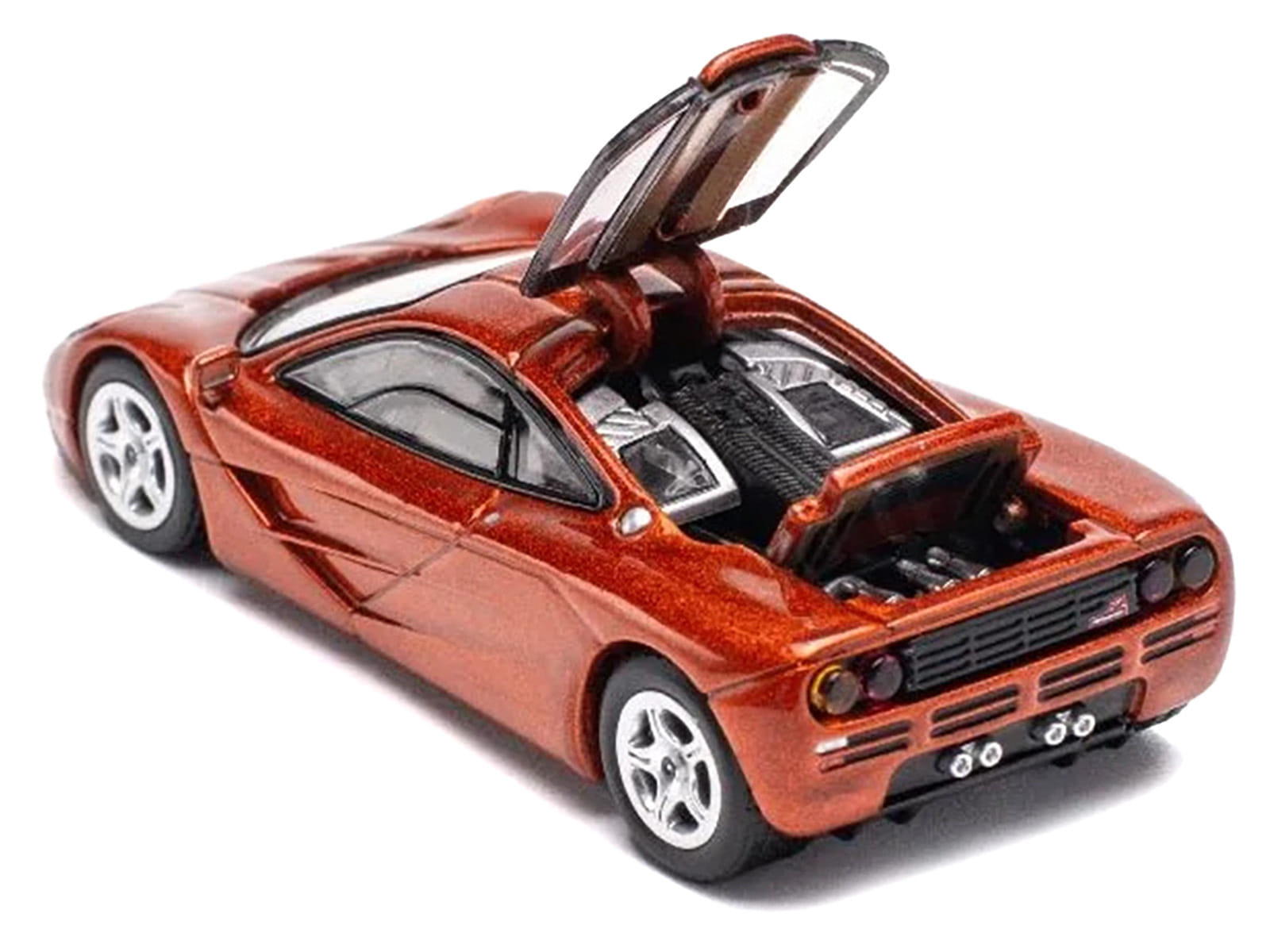McLaren F1 Orange Metallic 1/64 Diecast Model Car by Pop Race - Image 2