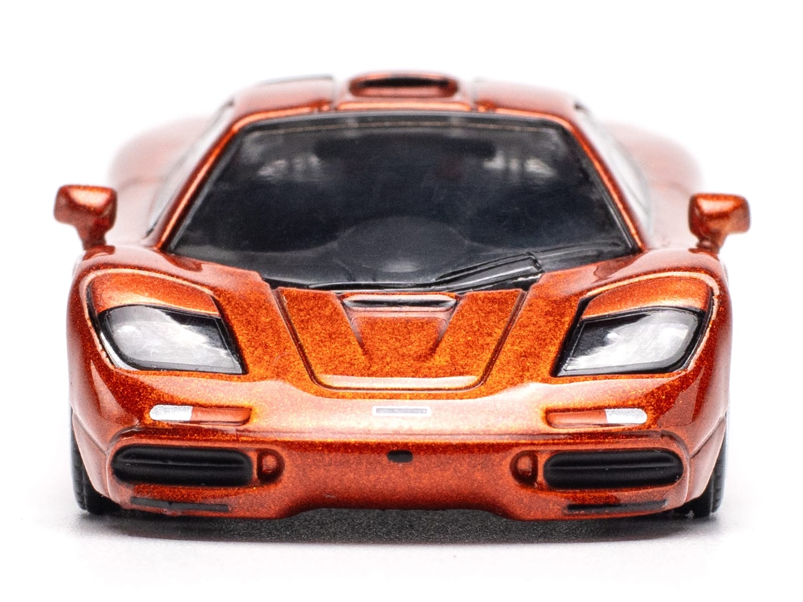 McLaren F1 Orange Metallic 1/64 Diecast Model Car by Pop Race - Image 4