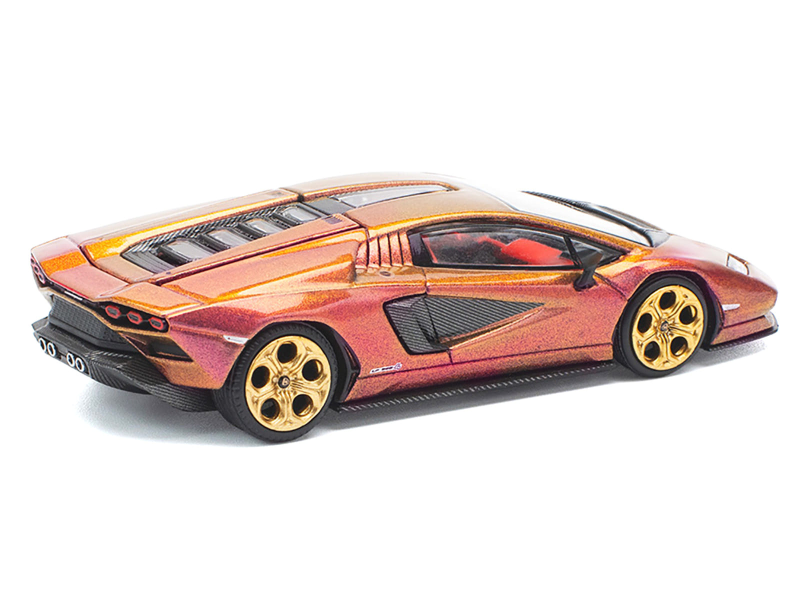 Lamborghini Countach LPI 800-4 Blu Hal Metallic 1/64 Diecast Model Car by Pop Race - Image 5