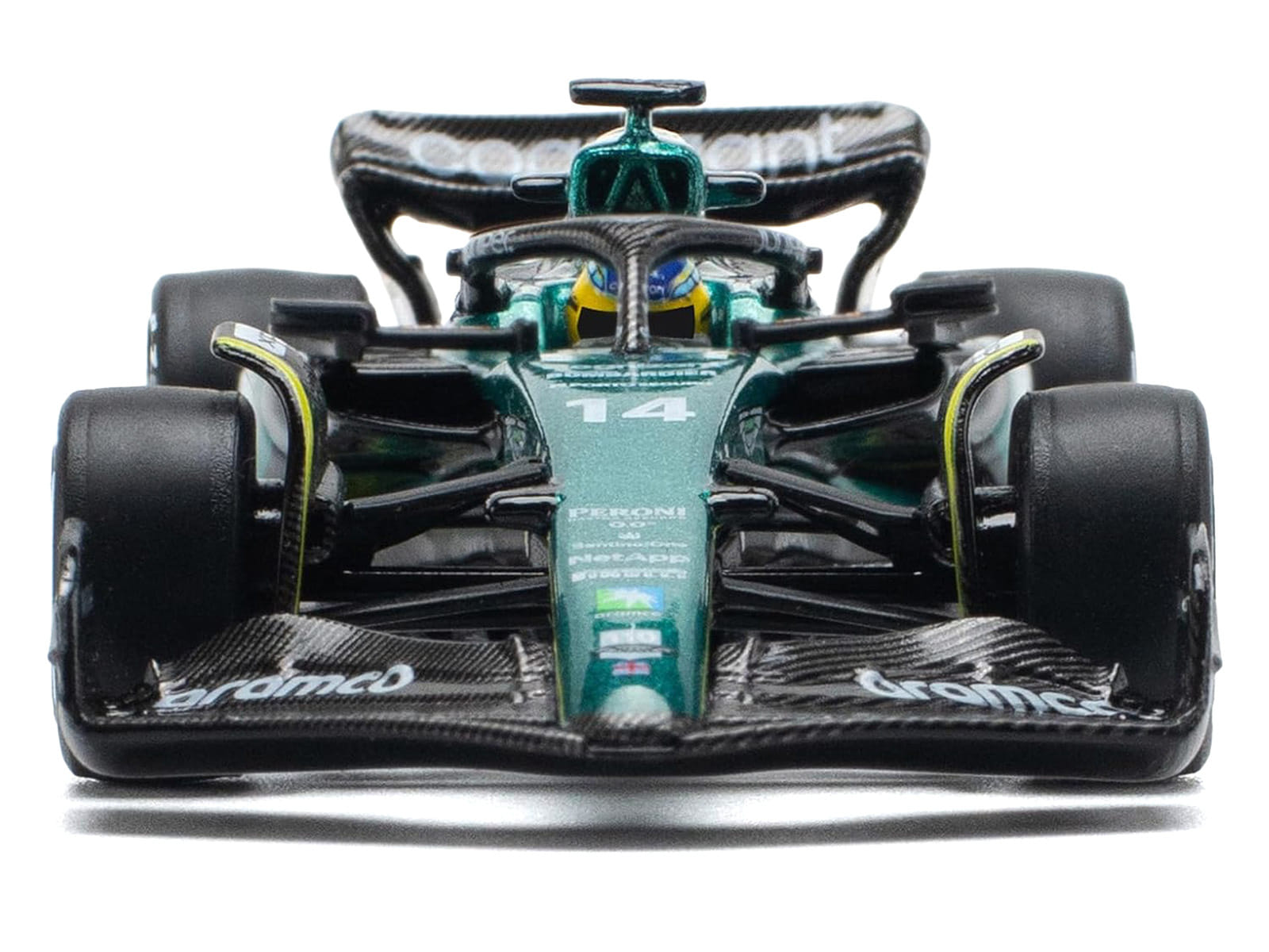 Aston Martin AMR23 #14 Fernando Alonso "Formula One F1 World Championship" (2023) 1/64 Diecast Model Car by Pop Race - Image 4