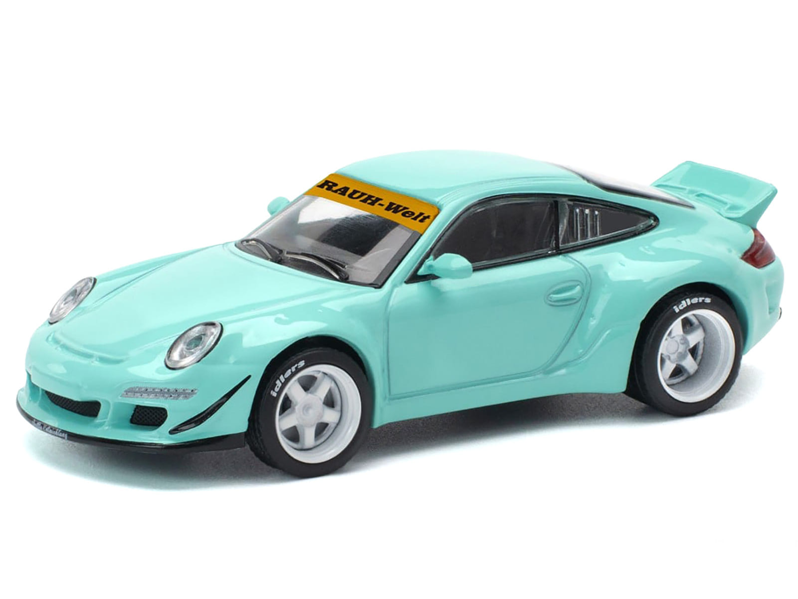 997 RWB Light Blue 1/64 Diecast Model Car by Pop Race - Image 2