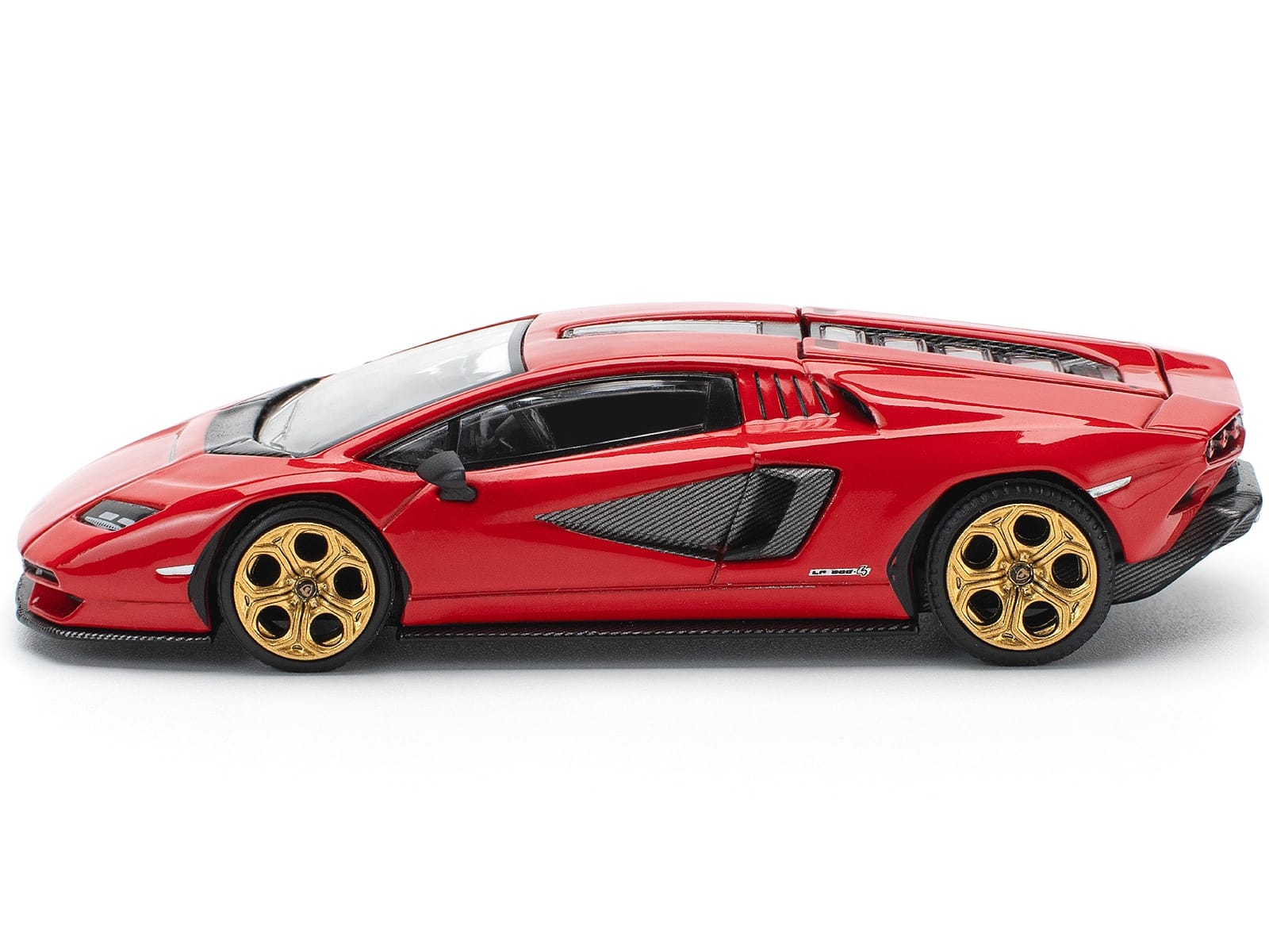 Lamborghini Countach LPI 800-4 Red with Carbon Accents 1/64 Diecast Model Car by Pop Race - Image 2